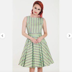 Miss Lulo Mini Melon Print Dress - M